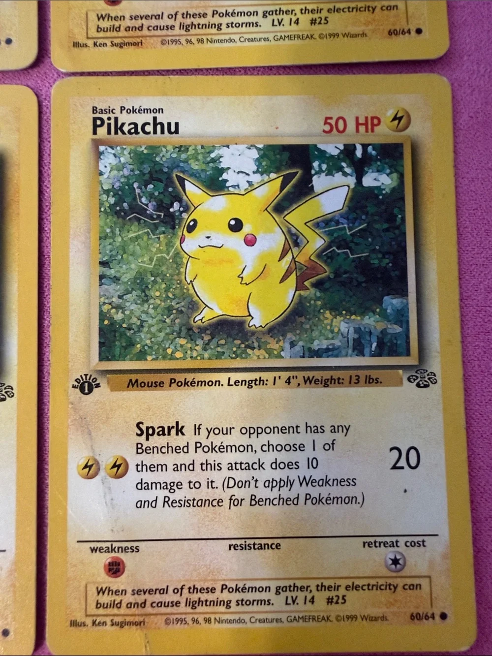 Pokemon Pikachu Trading Cards Yellow